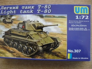 UNIMODEL 1/72 307 T-80 SOVIET TANK